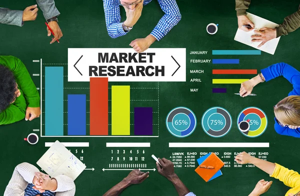 Osób i koncepcji badania rynku — Zdjęcie stockowe