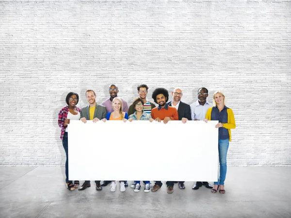 Diversas personas yConcepto de unidad de equipo — Foto de Stock