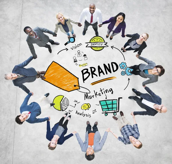 Diverse People and Brand Concept — Stock Photo, Image