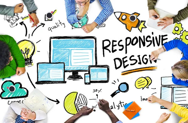 People and Responsive Design Concept — Stock Photo, Image