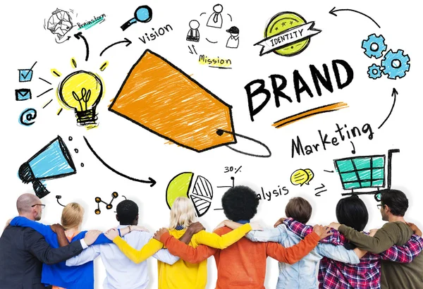 People and Brand Concept — Stock Photo, Image