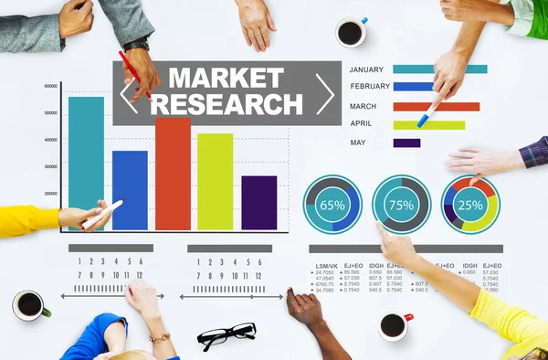 Personas y concepto de investigación de mercado —  Fotos de Stock