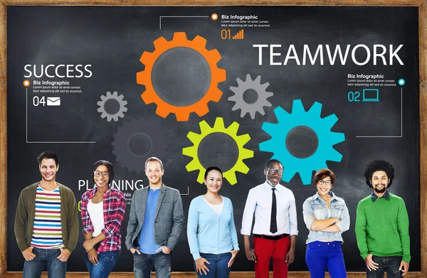 Team Work Team Group Концепція співпраці — стокове фото