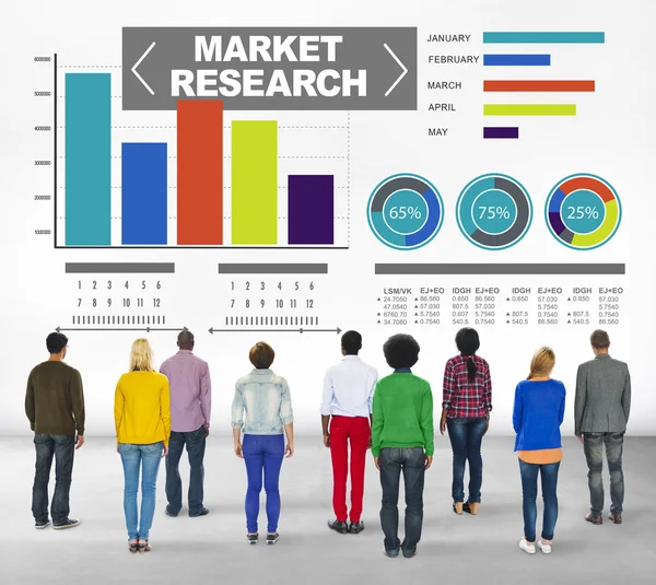 Personas y concepto de investigación de mercado —  Fotos de Stock