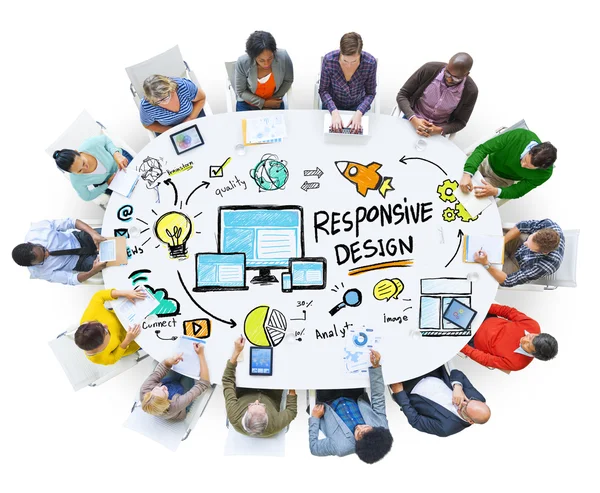 People and Responsive Design Concept — Stock Photo, Image