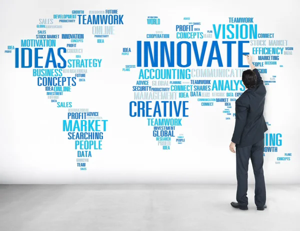 Innovációs és kreatív ötletek koncepció — Stock Fotó