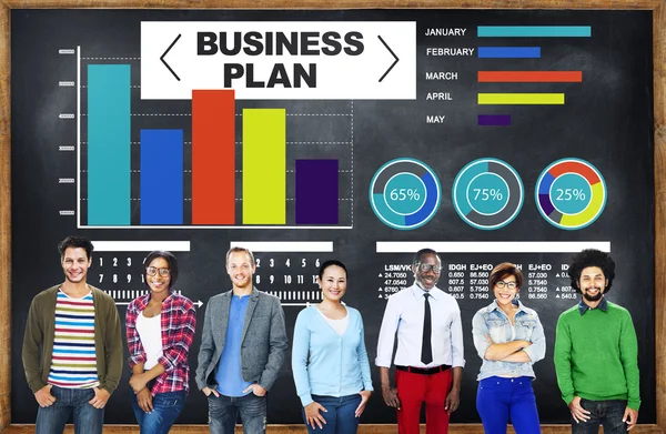People and Business plan concept — Stock Photo, Image