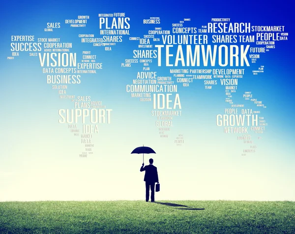 ビジネスマンおよびチームワークの概念 — ストック写真