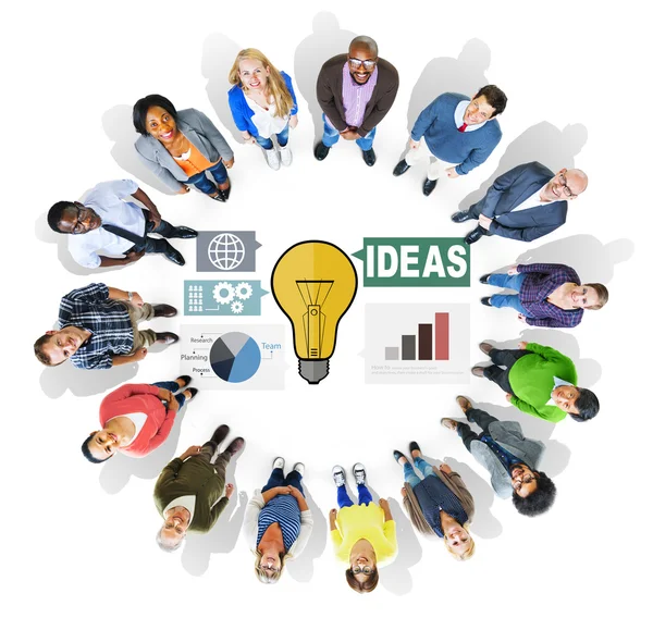 Ideas Creativity Graph Inspiration Thoughts Internet Concept — Stock Photo, Image