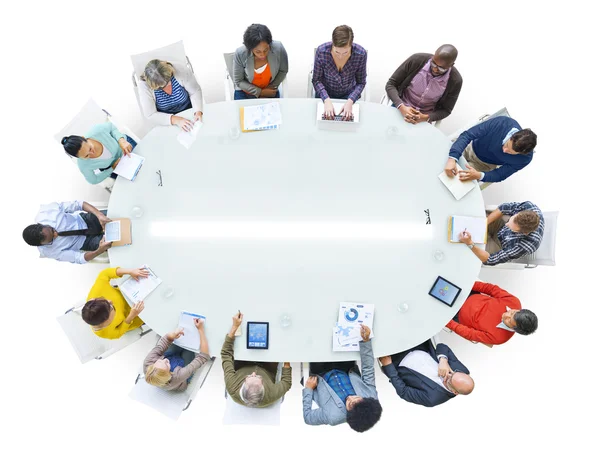 Persone che lavorano durante la conferenza — Foto Stock