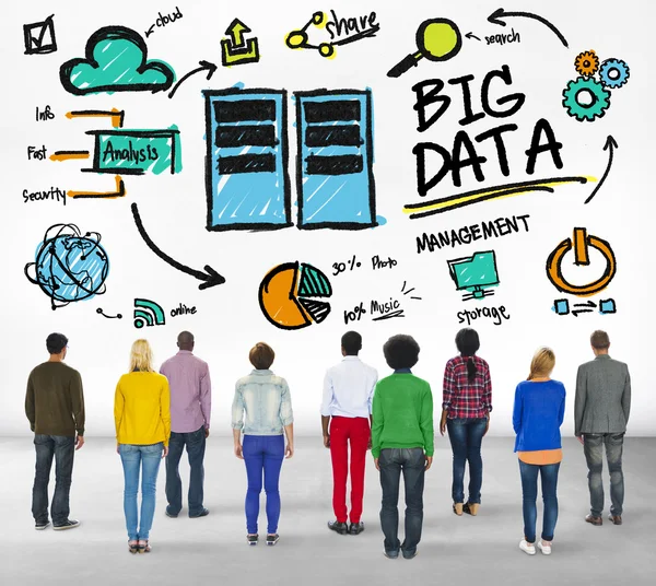 Personas y Big Data Concept — Foto de Stock