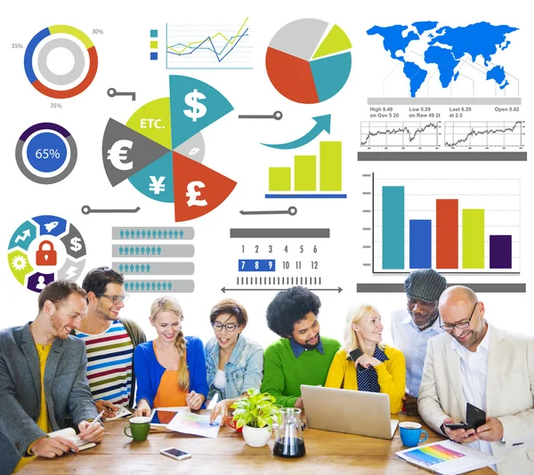 Diverse people and Finance Accounting Concept — Stock Photo, Image