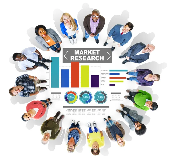 Pessoas e Conceito de Pesquisa de Mercado — Fotografia de Stock