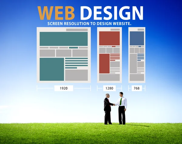 Webdesign en netwerk Concept — Stockfoto