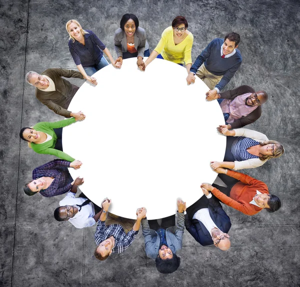 Grupo Diversidade Pessoas Trabalho em Equipe Apoio Conceito de Cooperação — Fotografia de Stock