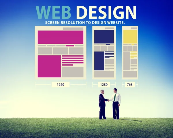 Web Design e concetto di rete — Foto Stock