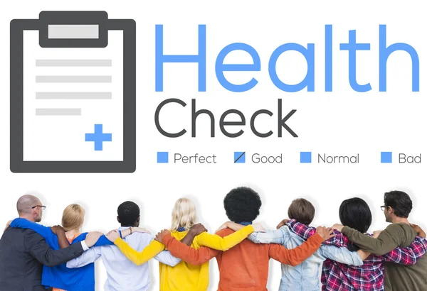 Diagnóstico de chequeo de salud Concepto de análisis de condición médica —  Fotos de Stock