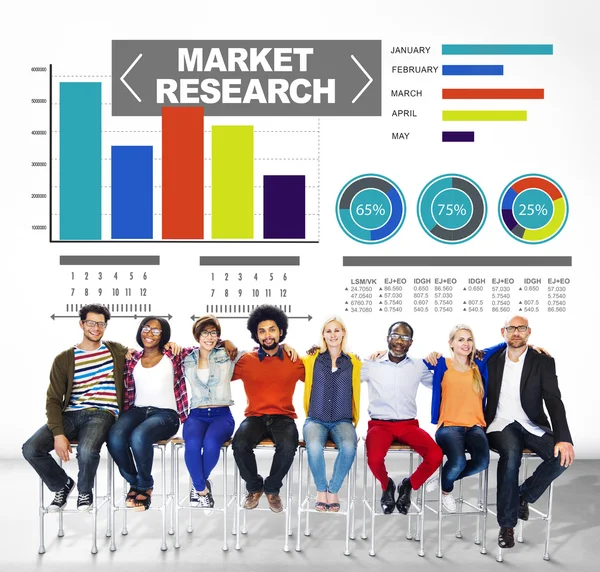 Personas y concepto de investigación de mercado —  Fotos de Stock