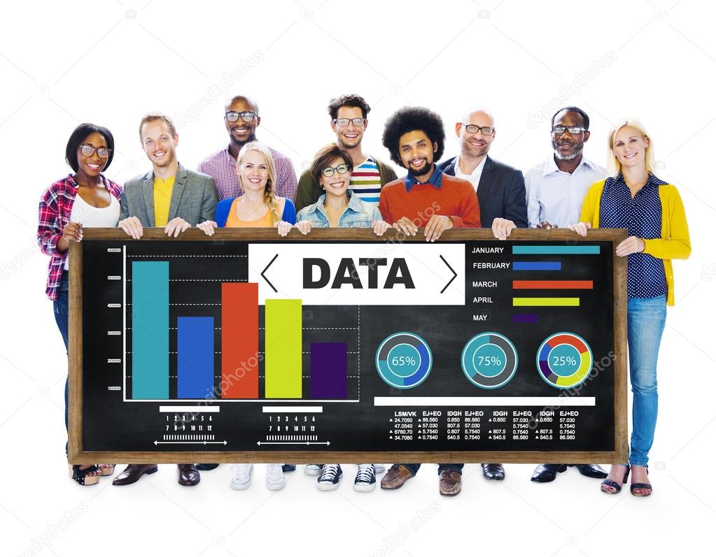 people and Data Analytics Concept