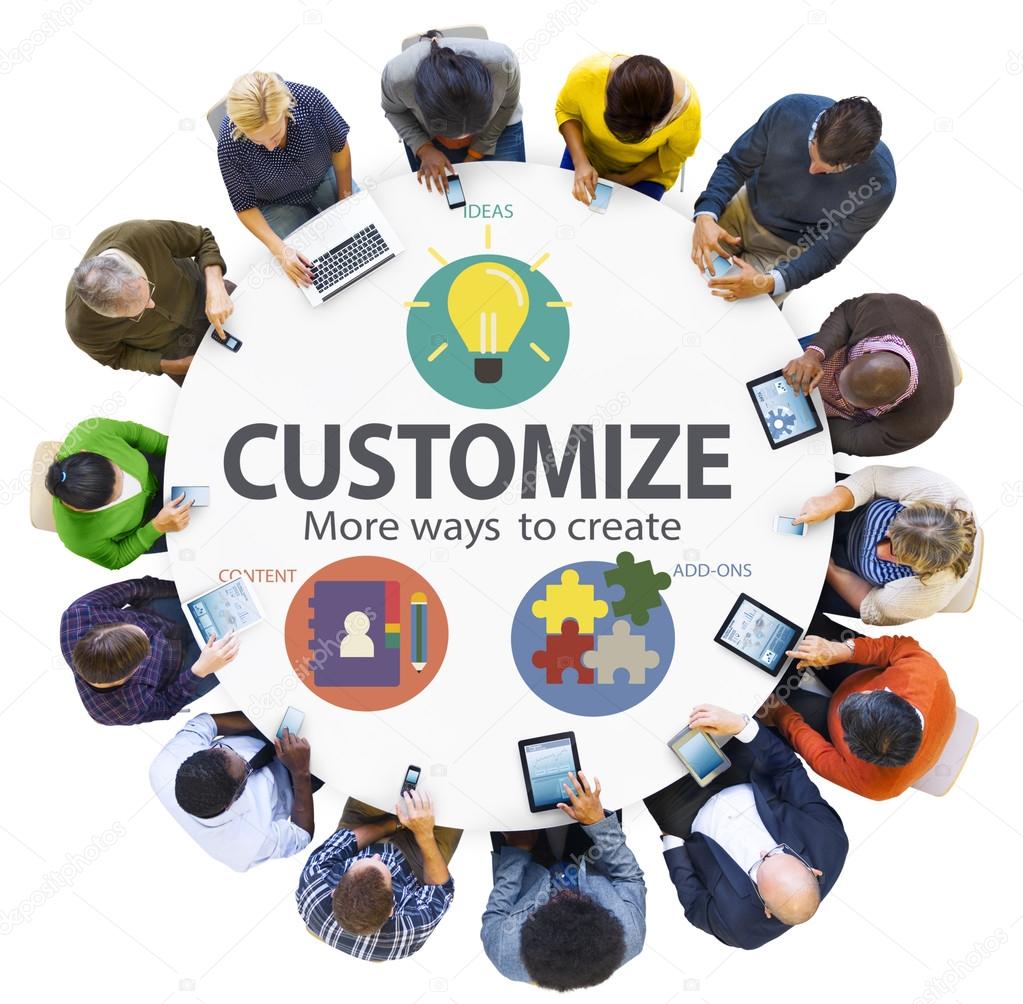 Customize Ideas Identity Individuality Innovation Personalize
