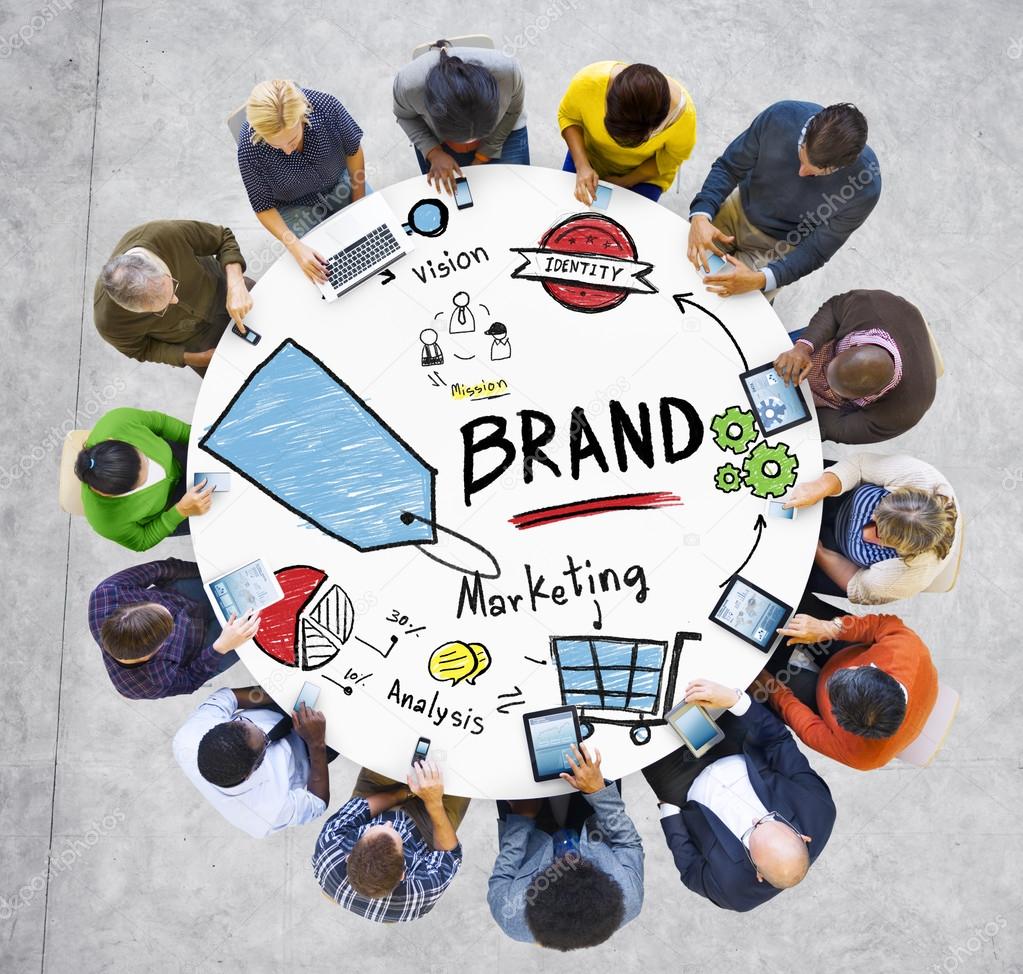 Diverse People and Brand Concept