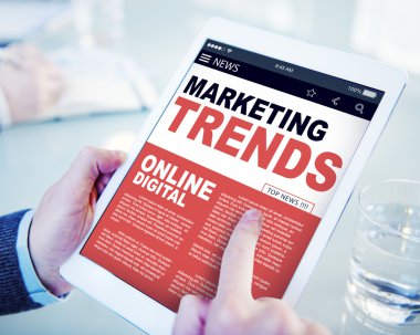 Pazarlama trendleri Online dijital kavramı