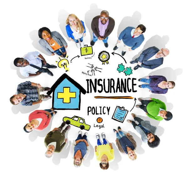 People around the Insurance Policy Concept — Stock Photo, Image