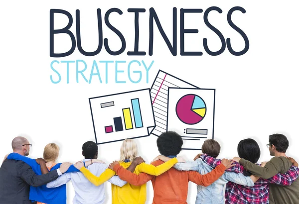 Koncepcja rozwoju strategii biznesowej — Zdjęcie stockowe