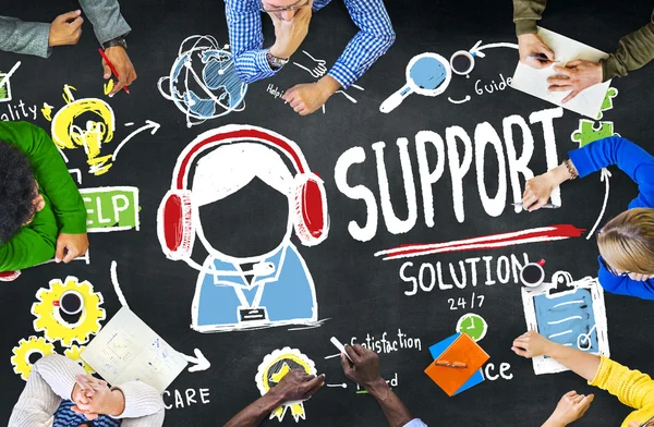 Diverse people and Support Solution Concept — Stock Photo, Image