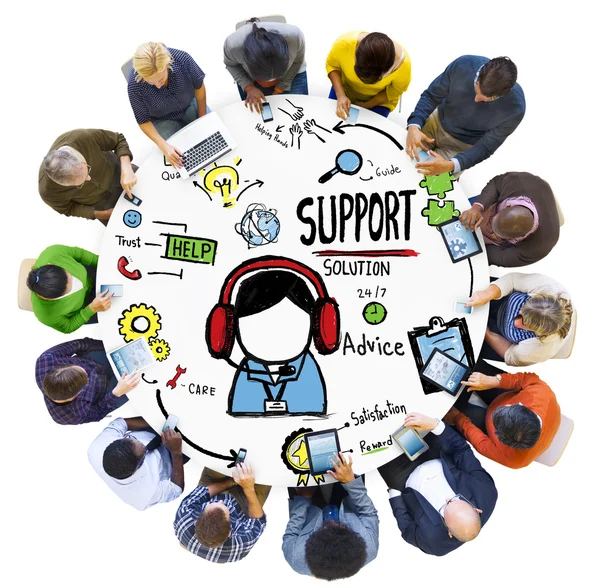 Diverse people and Support Solution Concept — Stock Photo, Image