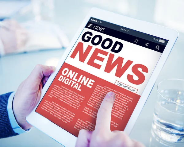Digitális Online, jó hírek koncepció — Stock Fotó