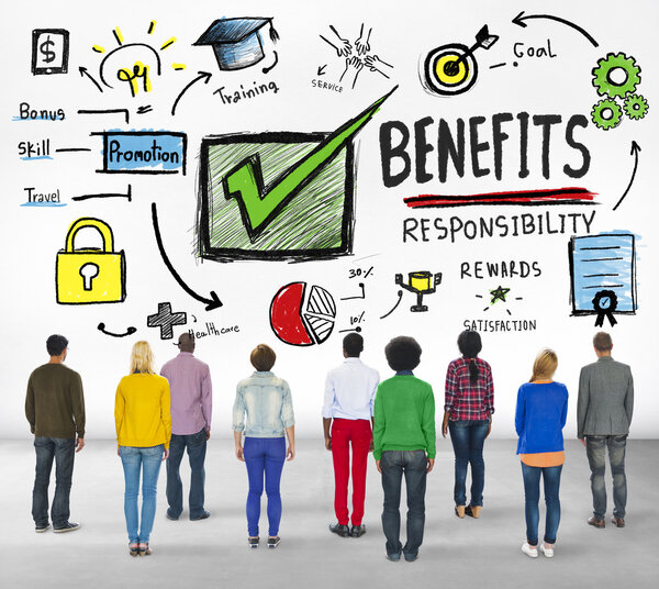 Различные люди и преимущества Концепция
