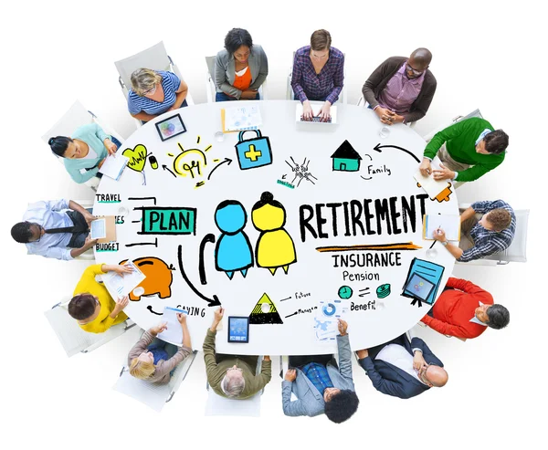 Diverse mensen en pensioen Concept — Stockfoto