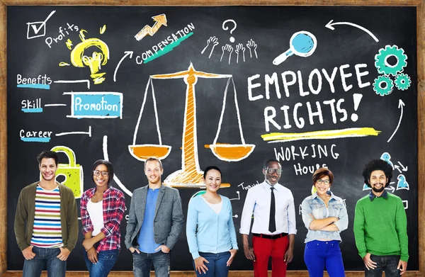 Υπάλληλος δικαιώματα απασχόλησης ισότητα εργασία εκπαίδευσης conce — Φωτογραφία Αρχείου