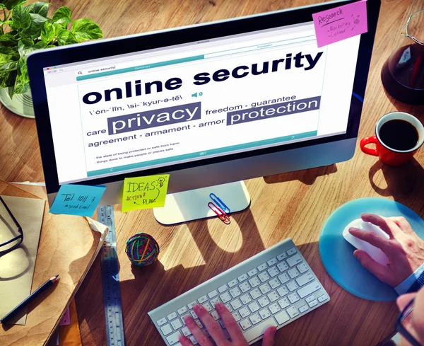 Digital Online Security Protection Searching Concept — Stock Photo, Image