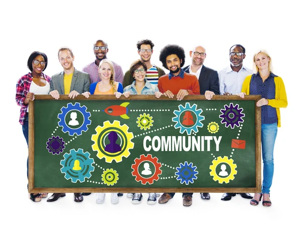 Diverse mensen en communautair concept — Stockfoto