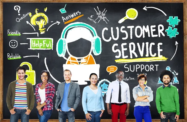 Diverse people and Customer Service Concept — Stock Photo, Image