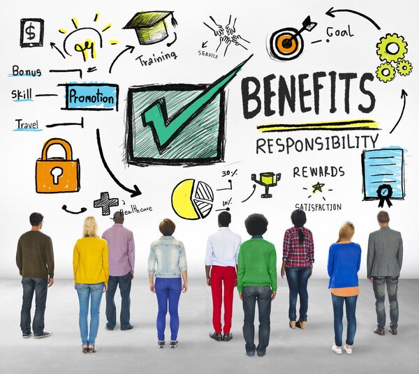 Различные люди и преимущества Концепция
