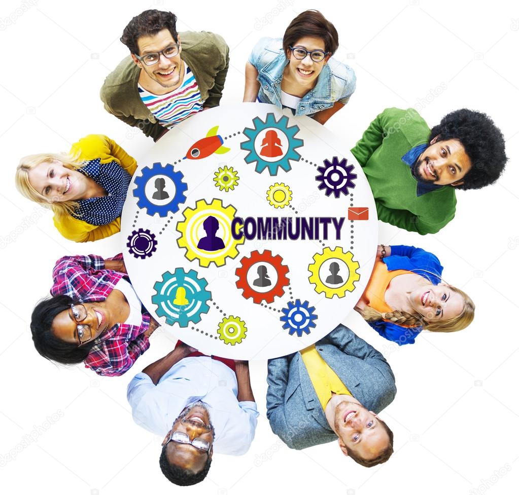 People around the Community Concept