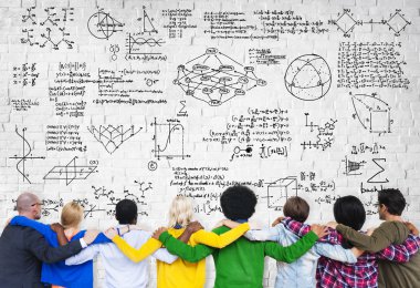 Farklı insanlar ve matematiksel semboller