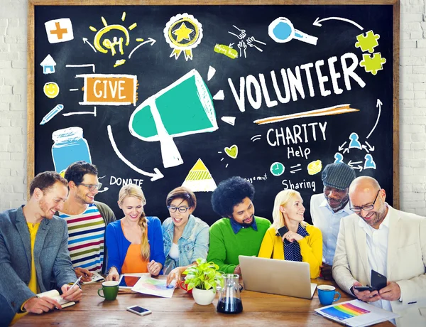 People and Volunteer Charity Concept — Stock Photo, Image