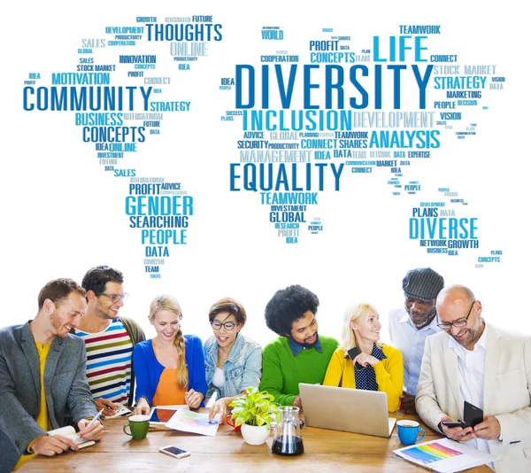 Diverse mensen en diversiteit etniciteit Concept — Stockfoto
