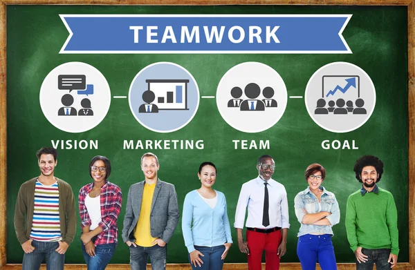 People and Teamwork Concept — Stock Photo, Image