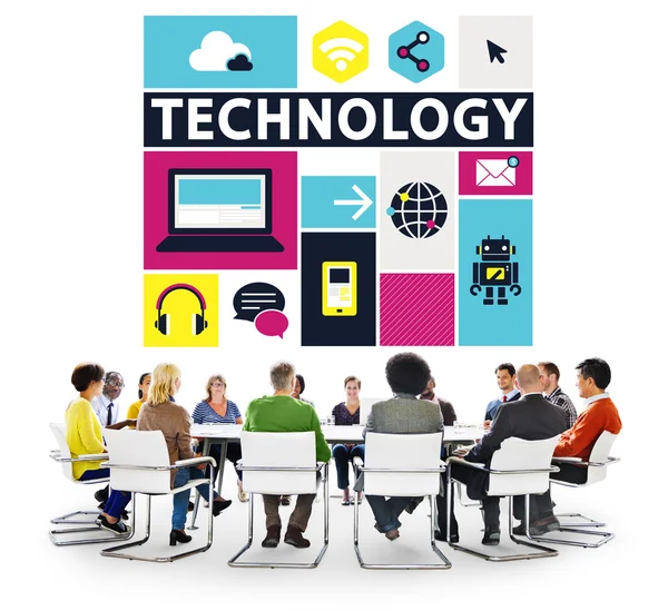 Diverse people and Technology Concept — Stock Photo, Image