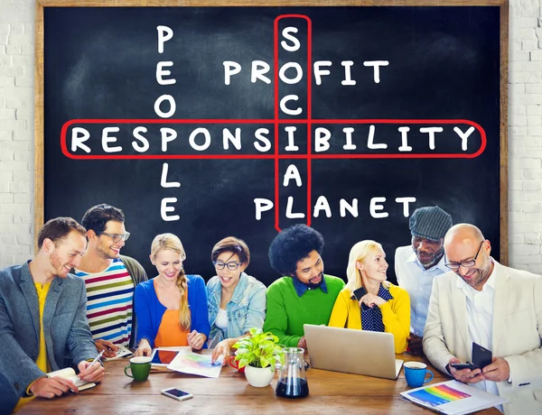 Olika människor och sociala ansvar koncept — Stockfoto