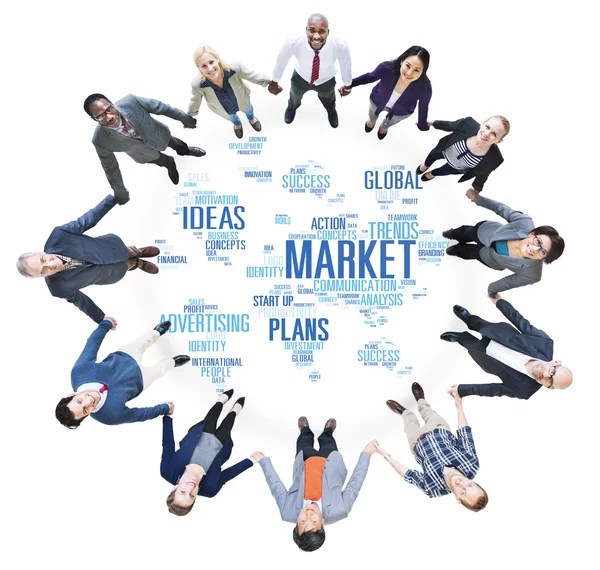 Diverse people and Market Concept — Stock Photo, Image
