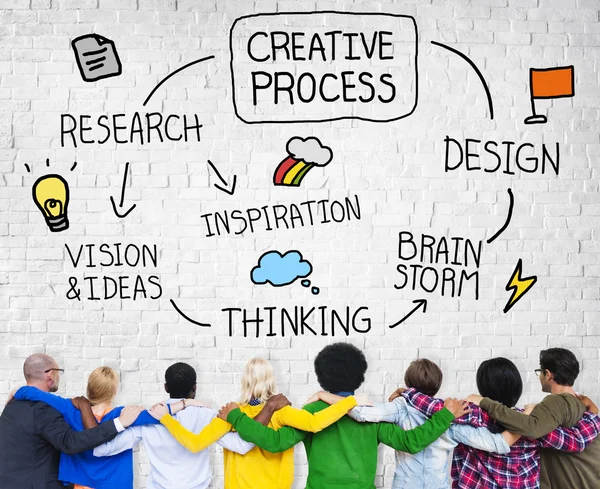 Diverse people and Creative process concept — Stock Photo, Image
