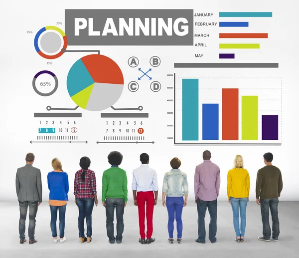 Diverse mensen en Planning Concept — Stockfoto