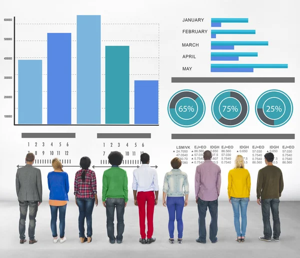 Persone diverse e concetto di strategia — Foto Stock