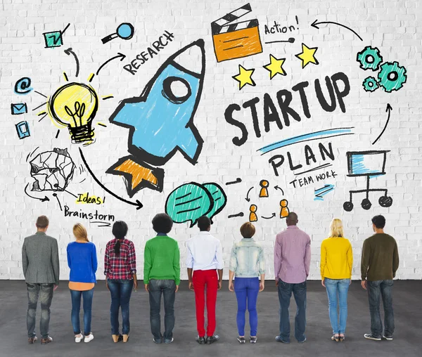 Gente y concepto de start up business — Foto de Stock